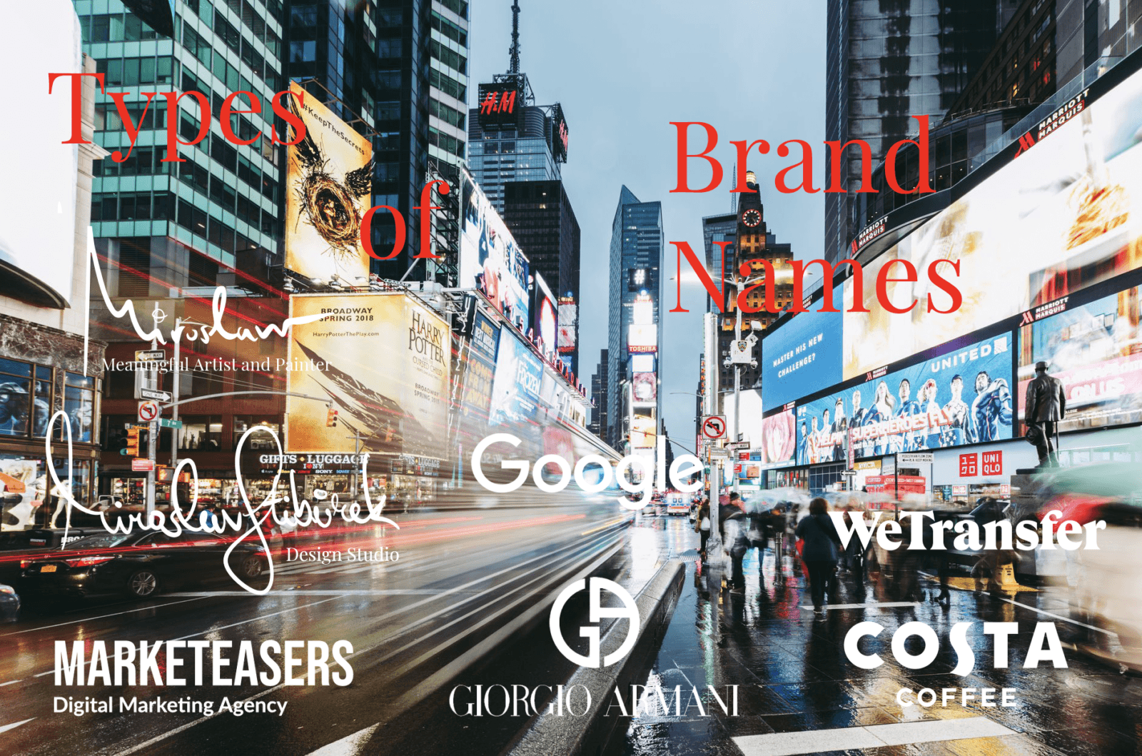 3 Types of Brand Names and tips to come up with one